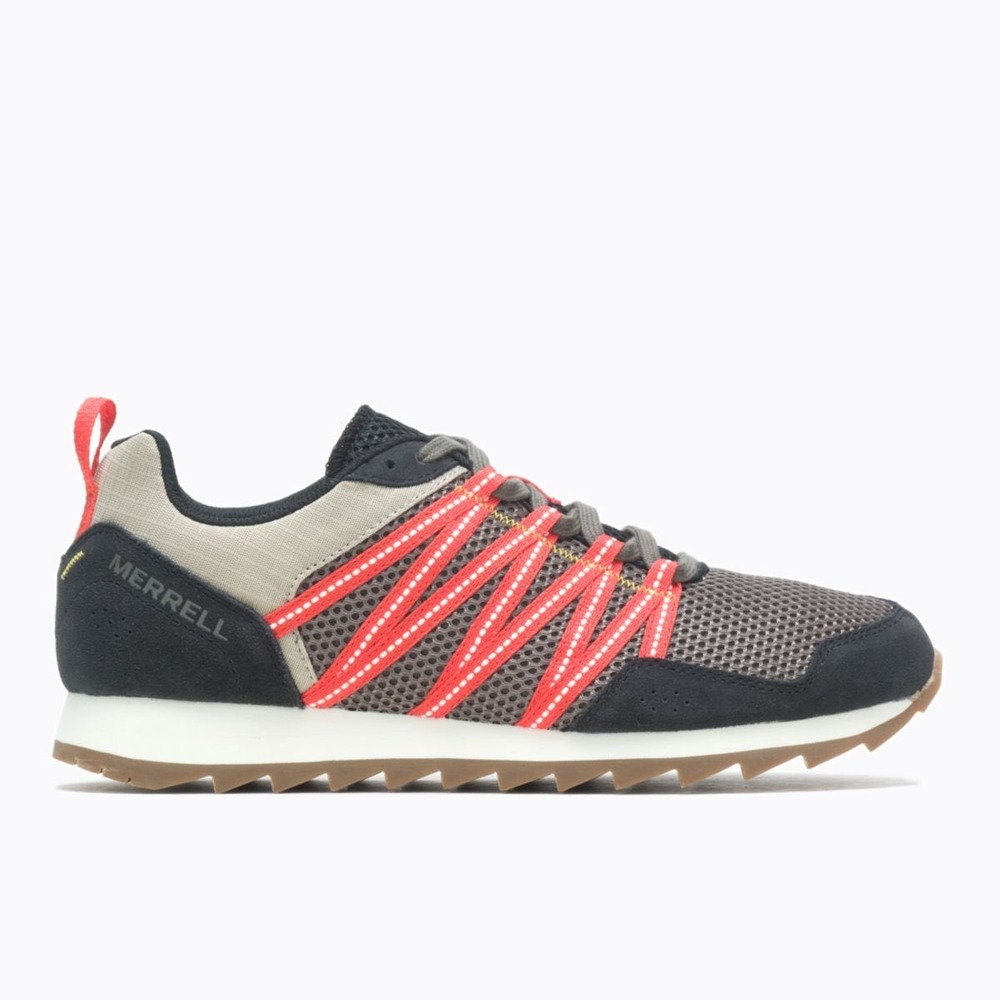 Merrell Mens Alpine Sneaker Grey Black Orange J004305 Size 10.5